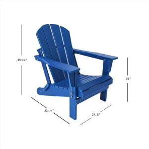 Ērts HDPE Adirondack krēsls